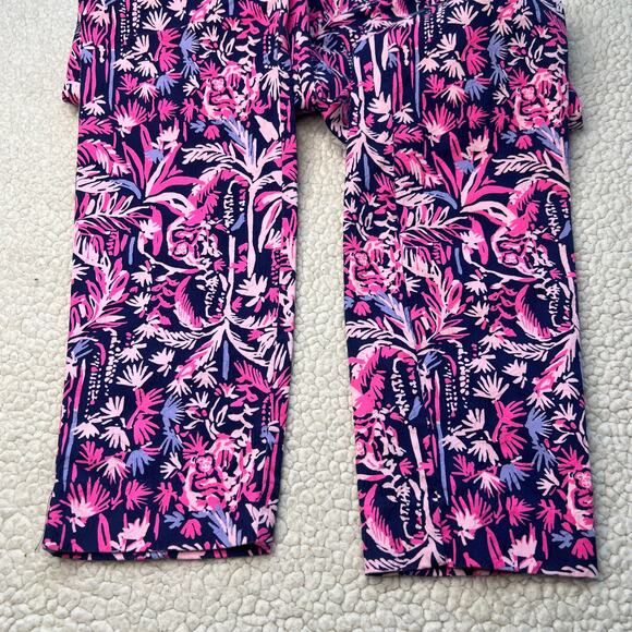 Lilly Pulitzer Kelly Skinny Ankle Pant Palm Swing Of Things 0 - Picture 5 of 10